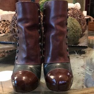 Lamb Boots. Designer! Very cute statement boots.